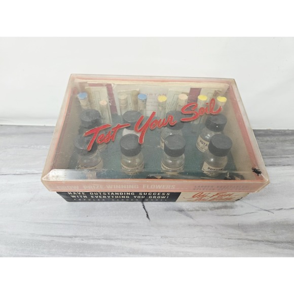 Vintage Sudbury Soil Test Kit Complete 1950s Garden Chemistry Set Gardener Decor - Picture 12 of 16